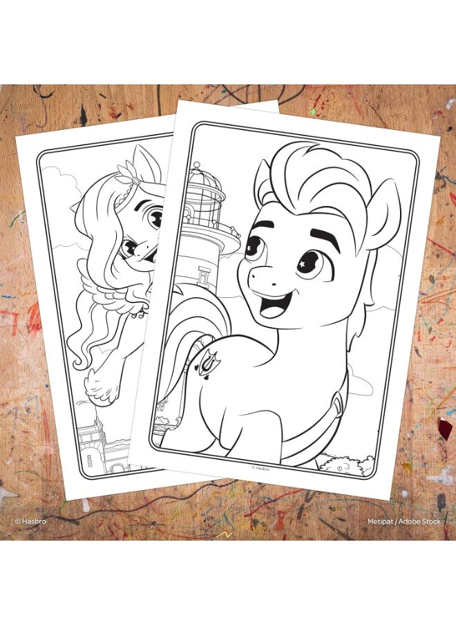 my little Pony - My Little Pony 48 Page Color and Trace Coloring Book with 8 Tracing Sheets and Stickers Bendon 51408 - Image 1