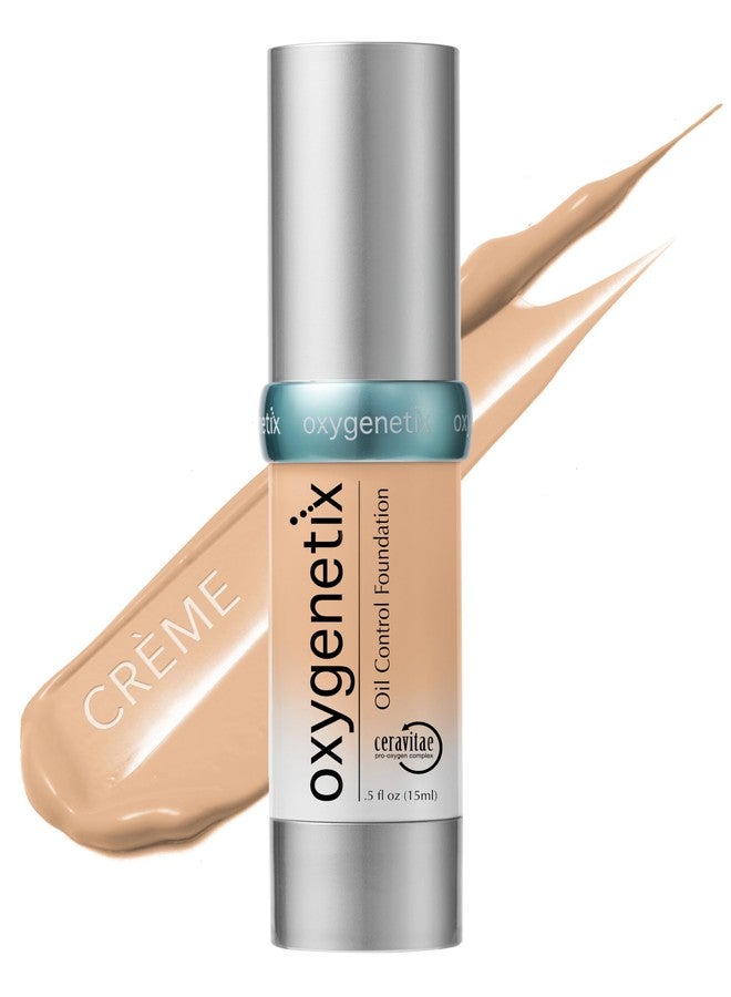 Oxygenetix Oil Control Foundation – Creme | Breathable Makeup for Face | Lightweight, Non-Comedogenic Coverage with Salicylic Acid | Longwear Foundation for Oily or Sensitive Skin - Image 1
