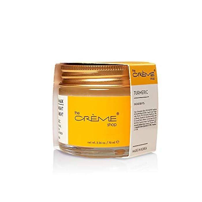 The Crème Shop Turmeric Gelée Overnight Face Mask, Korean Brightening Facial Mask - 2.36oz - Image 2