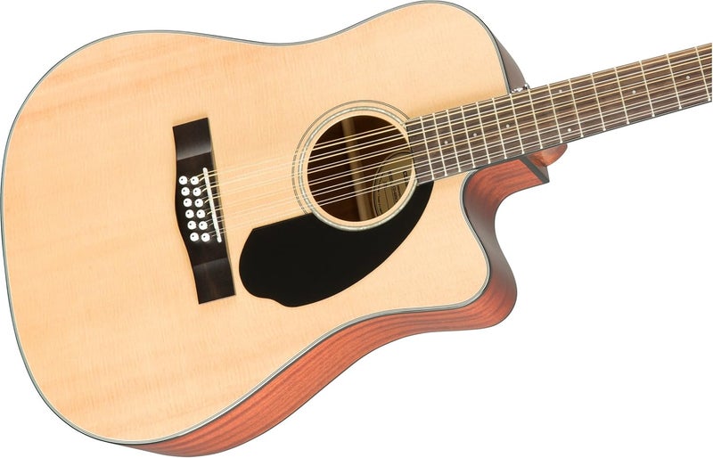 FENDER Fender 12String Acoustic Electric Guitar with 2Year Warranty with Fishman Acoustic Guitar Pickup with Tuner and Equalizer Rounded Walnut Fingerboard Glossed Natural Finish Mahogany Body  - Image 5