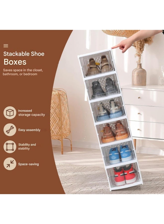 6 layer shoebox, foldable, easy to store and assemble, suitable for living rooms and dormitories - Image 4