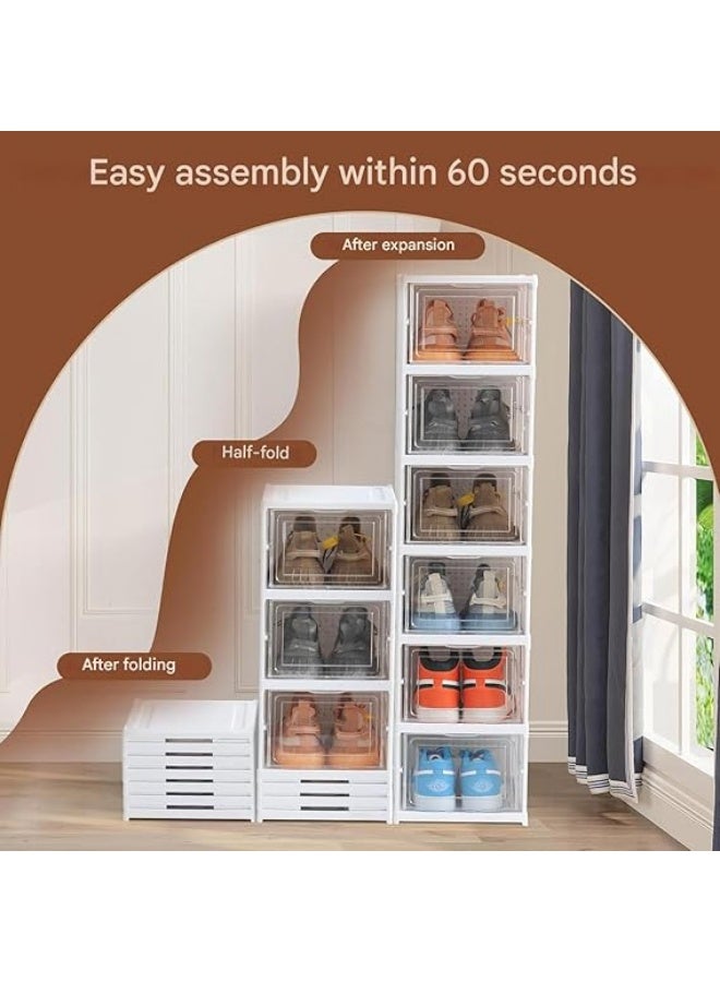 6 layer shoebox, foldable, easy to store and assemble, suitable for living rooms and dormitories - Image 3