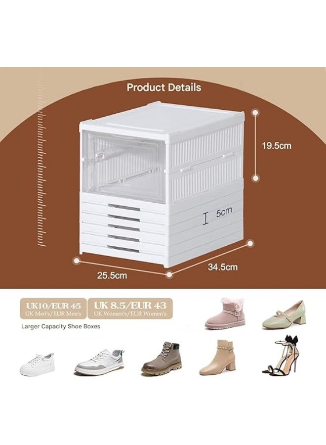 6 layer shoebox, foldable, easy to store and assemble, suitable for living rooms and dormitories - Image 2