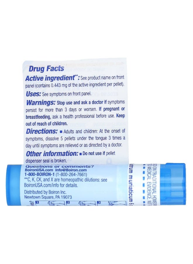 Boiron Boiron, Natrum Muriaticum 6C, Allergy Relief, 80 Pellets  - Image 2
