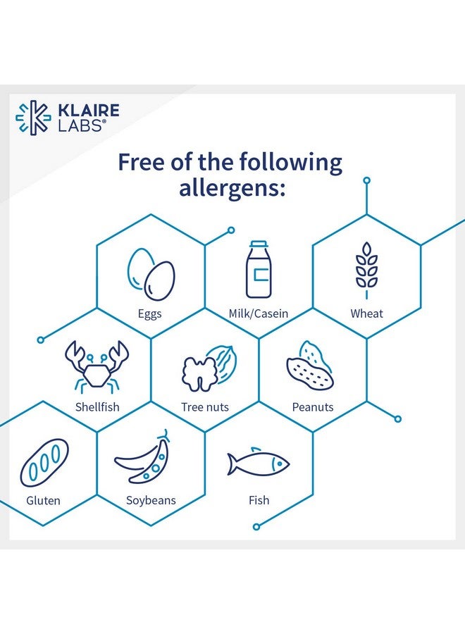 Klaire Labs Reduced L-Glutathione 150 Milligrams - Hypoallergenic Detoxification & Antioxidant Support Plus Magnesium, Dairy & Gluten-Free (100 Capsules) - Image 5