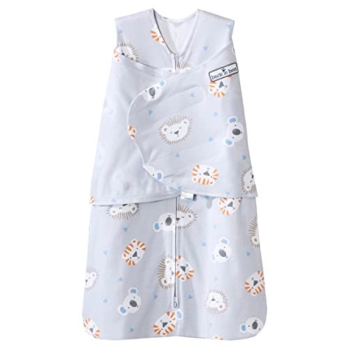 HALO 100 Cotton Sleepsack Swaddle 3Way Adjustable Wearable Blanket TOG 15 Multicolor Lions Tigers and Bears Newborn 03 Months - Image 1