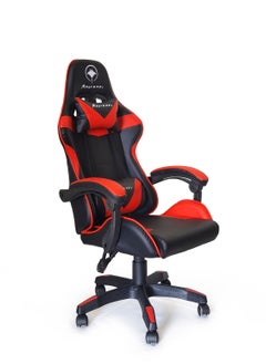 Manta Ray Gaming Chair High-Back Racing Style With Pu Leather Bucket Seat 360 Swivel With Heavy Duty Steel Can Hold Upto 150Kg Headrest Lumbar Support Steel 5 Star Base Compatible With E-Sports Color Red&Black  - Image 2