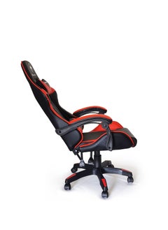 Manta Ray Gaming Chair High-Back Racing Style With Pu Leather Bucket Seat 360 Swivel With Heavy Duty Steel Can Hold Upto 150Kg Headrest Lumbar Support Steel 5 Star Base Compatible With E-Sports Color Red&Black  - Image 3