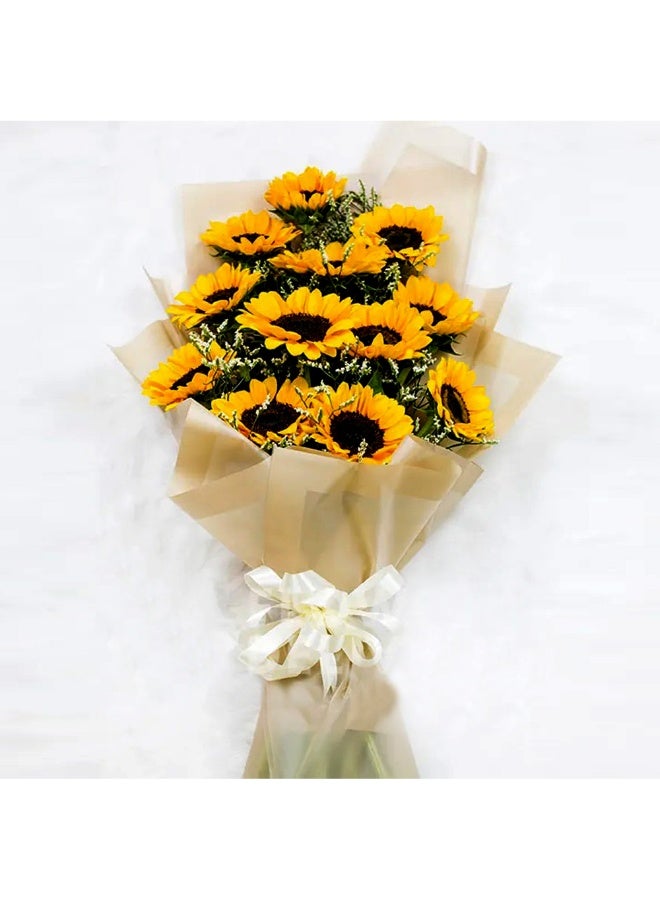 Carmel Flowers باقة 12 زهرة دوار الشمس - Image 1