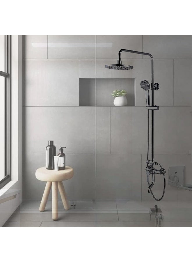 Hassan Premium Shower Set Mixer With Rainfall Shower Head Luxury Bath Faucet - Image 4