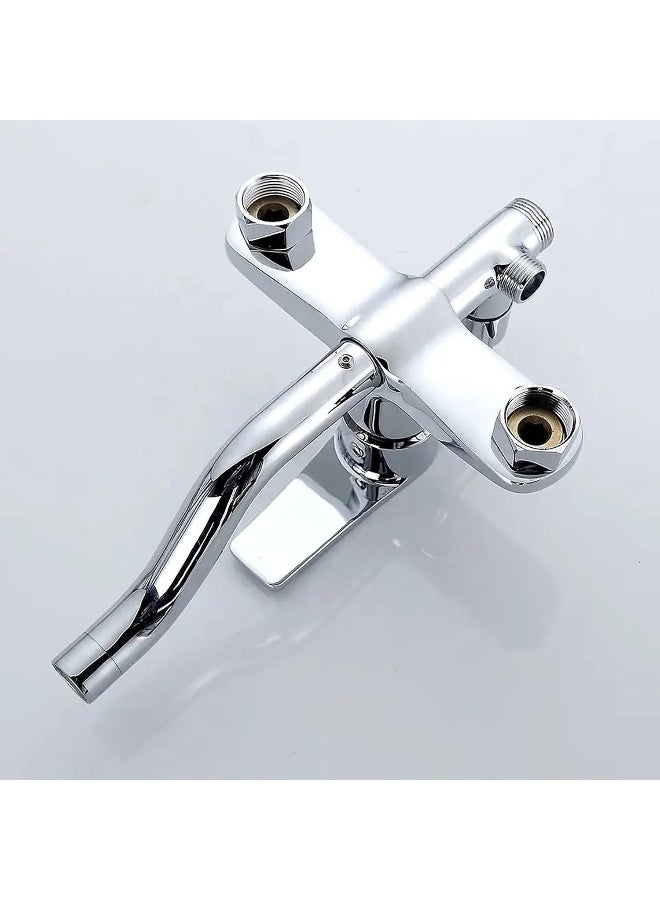 Hassan Premium Shower Set Mixer With Rainfall Shower Head Luxury Bath Faucet - Image 5