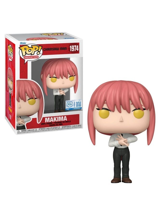 Funko Pop! Animation Chainsaw Man Makima (Hand Sign) Vinyl Figure (9.7 Cm) - Image 1