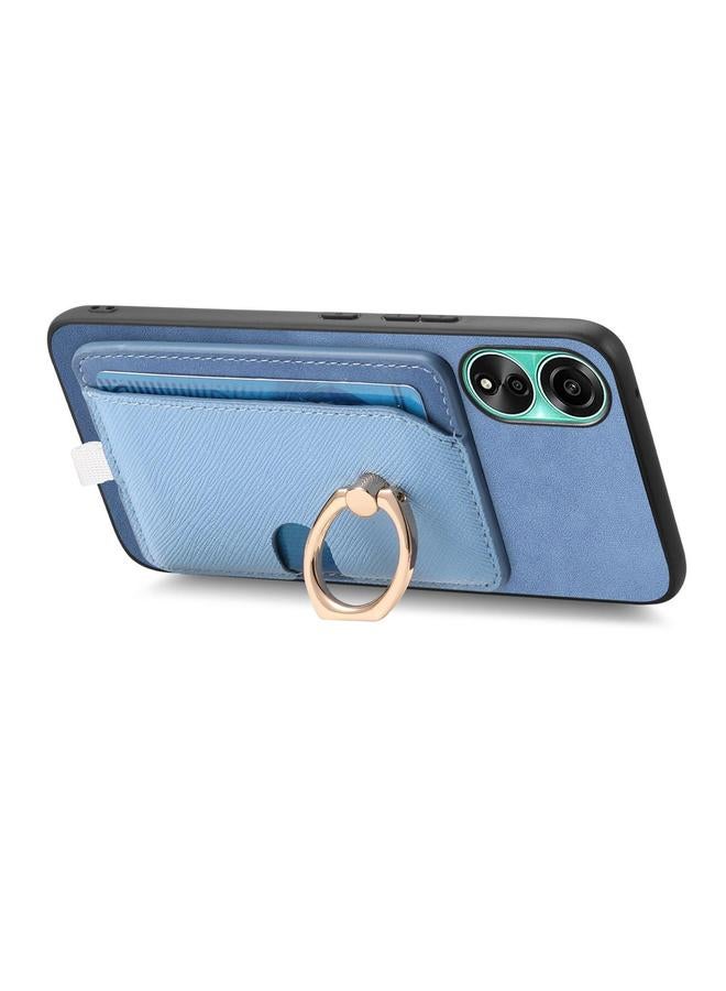 S-TOP Case For OPPO Reno10 Pro+ 5G Retro Cross Leather Ring Side Insert Card Bag MagSafe Phone Case - Image 3
