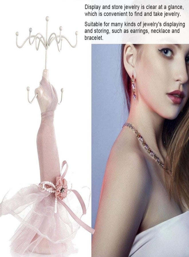Salmue Princess Dress Jewelry Stand - Holder for Necklace, Earring, Ring - Lady Model Dress High-heeled Shoes Display (Small Model) - Image 5