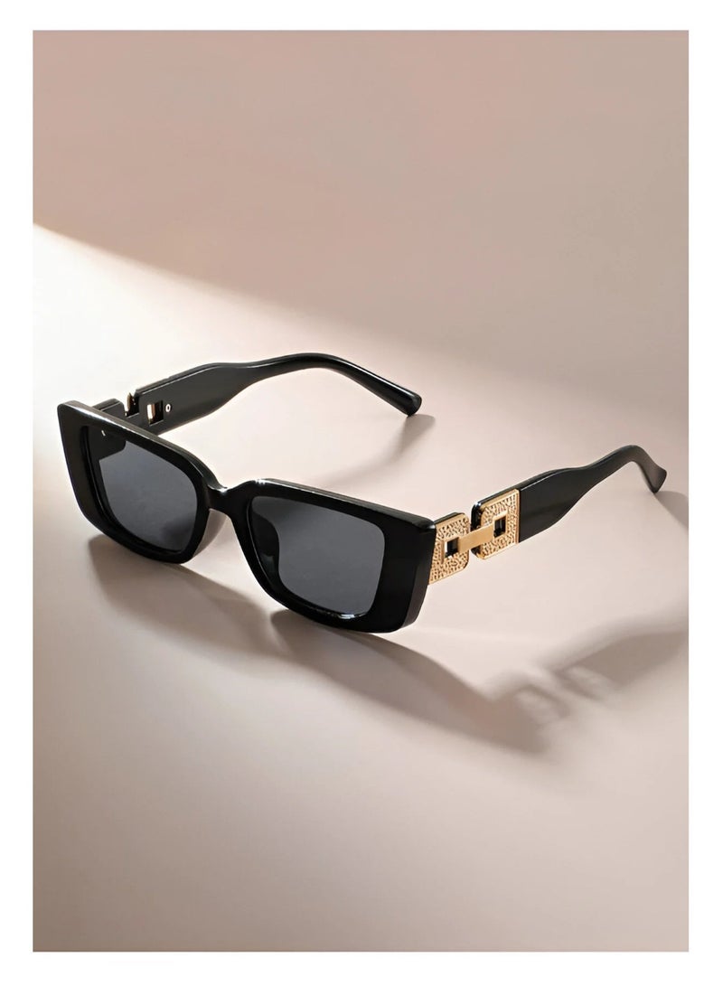 POLITE Stylish Women’s Plastic Square Fashion Sunglasses — Minimalist & Retro Streetwear Accessory - Image 2