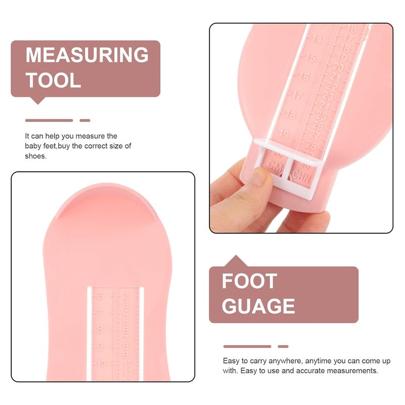 ROSENICE Toddler Shoe Sizer Measuring Tool Kids Foot Measuring Device Baby Foot Length Gauge Portable Accurate Shoe Size Measure for Online Shopping - Image 3