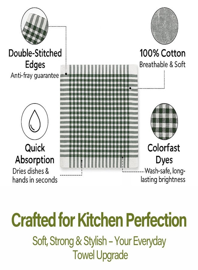 Linensutra Kitchen Cotton Napkins|Cloth|Towel| for Multipurpse use Size 16 x 16 Inches, Gingham Pattern, Multicolour (Pack of 4) - Image 4
