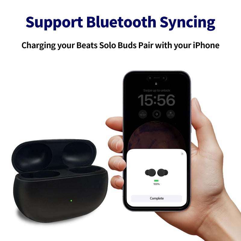 VOXATVO Replacement Charging Case for Solo Buds - Built-in Bluetooth Pairing Sync Button, Solo Buds Earbuds Not Included - Image 4
