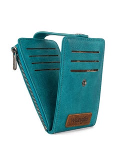 Wrangler Womens Bifold Card Wallet Vintage Multi Credit Card Holder Slim Minimalist With Zipper Pocket Coin Purse  - Image 1