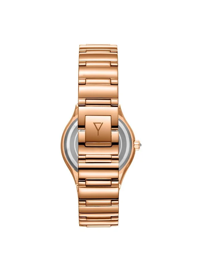 إكستاسي Ecstacy Women's 6P29 Movement Watch, Multi Function Display and Stainless Steel Strap - E23608-RBKMK, Two Tone Rose Gold
