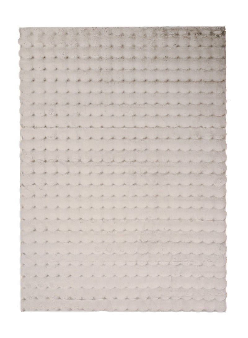 Home auraa Carpet Rug Anti-Slip – Size 160 x 230 cm – 5.25x7.55 ft | Pebble Shaggy Design - Grey Color | Ideal Carpet for Living Room, Bedroom, Office, Hallway or Balcony - Image 3