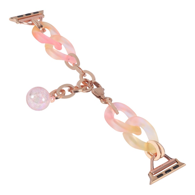 إيروريكس لساعة Apple Watch Series 9 45 مم سوار ساعة من الراتنج المتدرج اللون (وردي) - Image 2