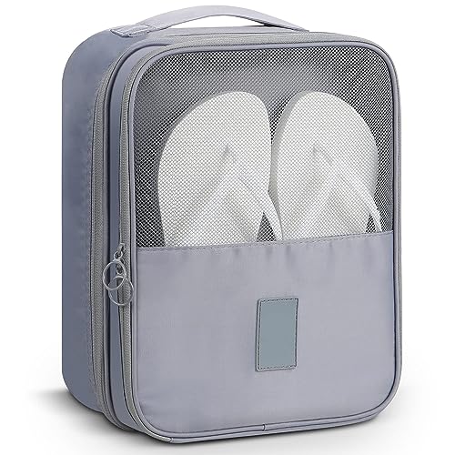 Storescent Compact Shoe Bag/Organizer/Pouch | Protect 3 Pairs of Shoes | Perfect for Travel and Daily Storage (Grey) - Image 1