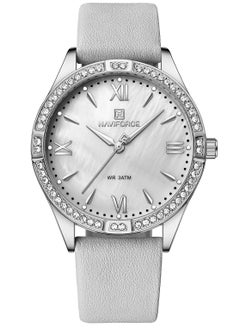 NAVIFORCE PU Band Quartz Standard Analog Wrist Watch For Women NF5038 S/W  - Image 1