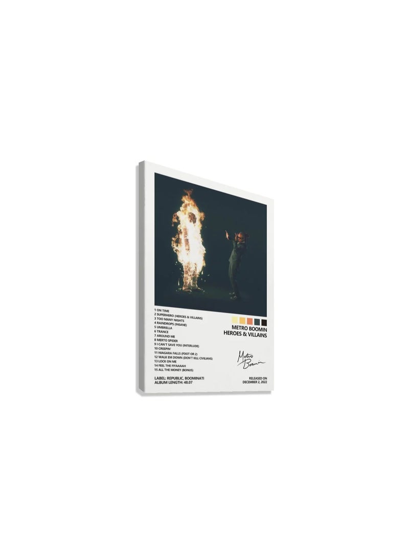 TNESSENTIAL METRO BOOMIN   HEROES AND VILLIANS   CANVAS POSTER - Image 4