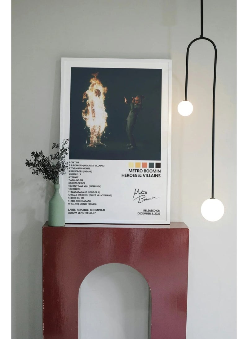 TNESSENTIAL METRO BOOMIN   HEROES AND VILLIANS   CANVAS POSTER - Image 2