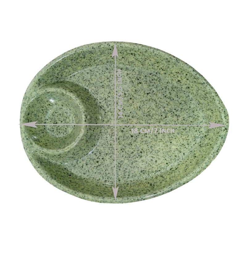 Inpro Serve Snacks in Style with Our Designer Melamine Serving Platter Set of 4 - Perfect for Dinner Parties and Entertaining! (7 INCH / 18 CM) - Image 2