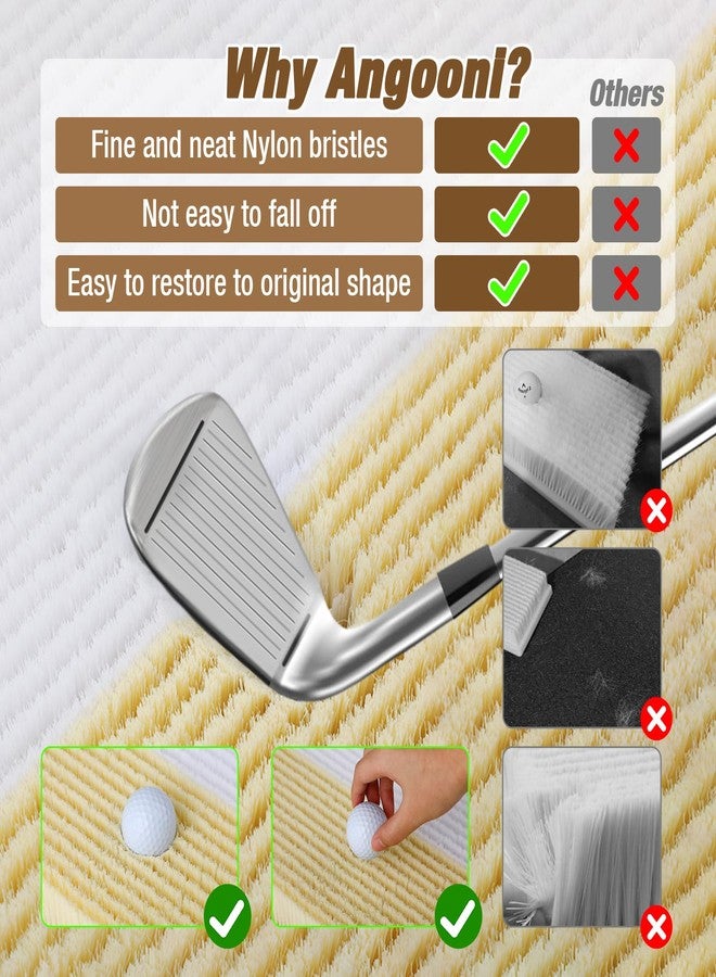 Angooni 15.7" x 11.8" Golf Bunker Mat - Indoor & Outdoor Sand Chipping Mat - Image 3