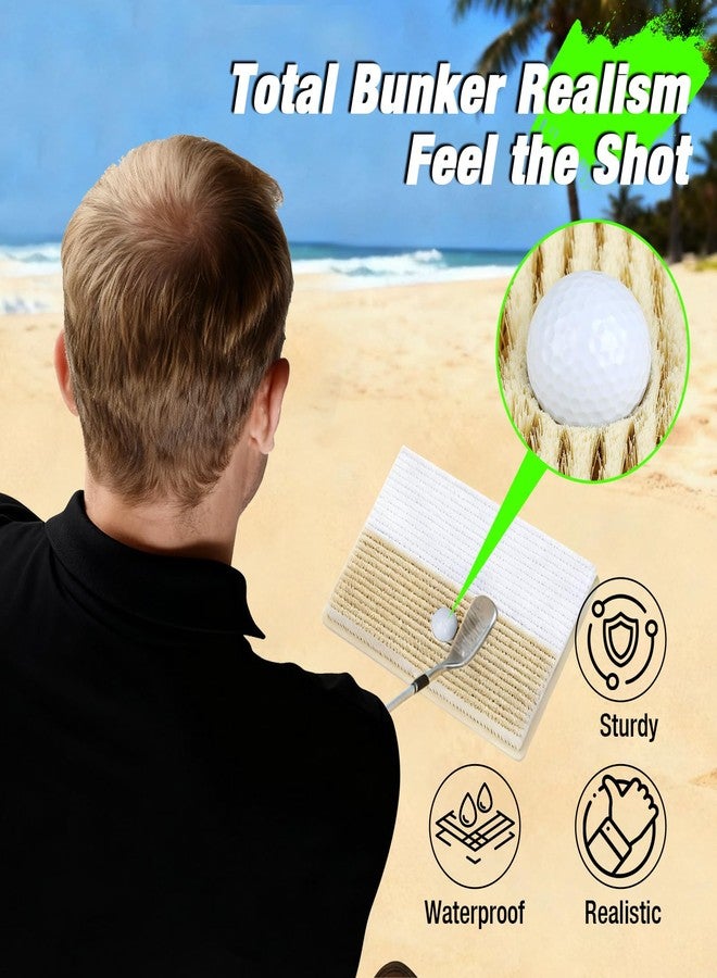 Angooni 15.7" x 11.8" Golf Bunker Mat - Indoor & Outdoor Sand Chipping Mat - Image 2