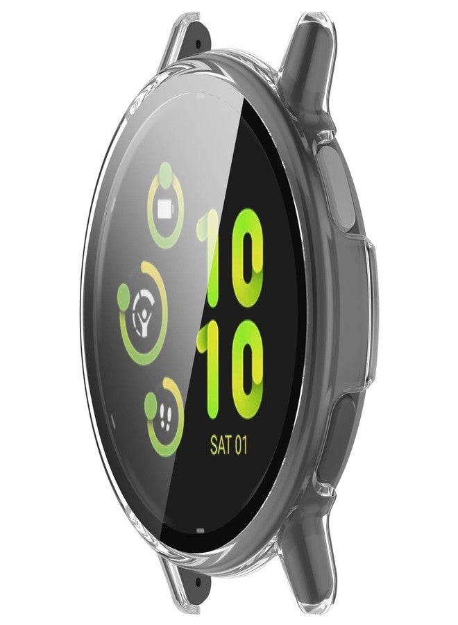 FanTEK Compatible for Garmin Vivoactive 5 Watch Case for Women Men, Scratch Resistant Shock Absorbing Case, Clear - Image 2