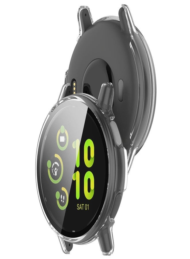FanTEK Compatible for Garmin Vivoactive 5 Watch Case for Women Men, Scratch Resistant Shock Absorbing Case, Clear - Image 3