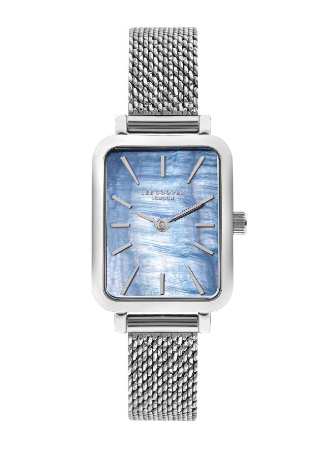 لي كوبر ساعة يد نسائية شبكية بعقارب . - Image 1