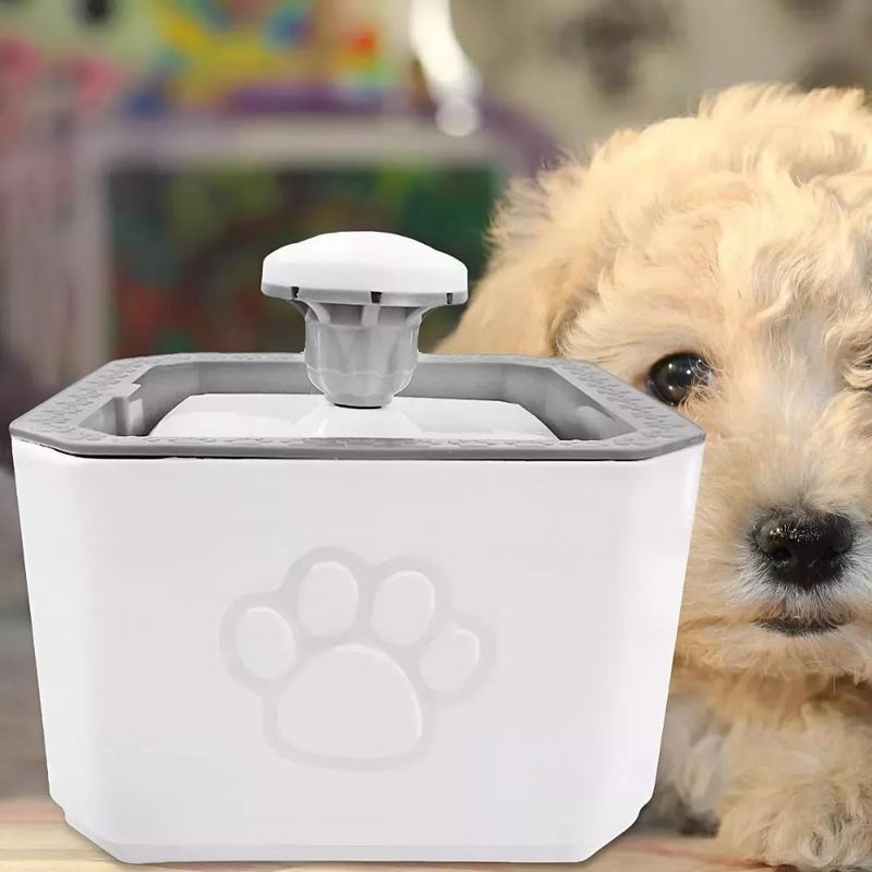 WENGTY 2.5L Electric Automatic Smart Pet Dog Cat Drinking Water Fountain with Filter | Ultra Quiet Water Dispenser with Super Long Life