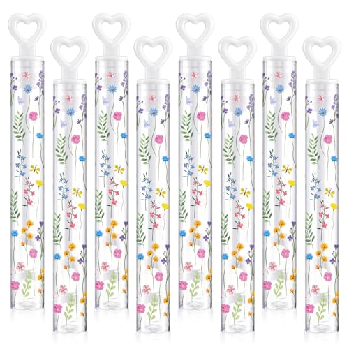 Rotatingpals 60 Pcs Wildflower Mini Bubble Wands Bulk Wildflower Party Supplies Flower Bubble Party Favors for Wedding Birthday Gifts Goodie Bag Stuffers Prizes - Image 1