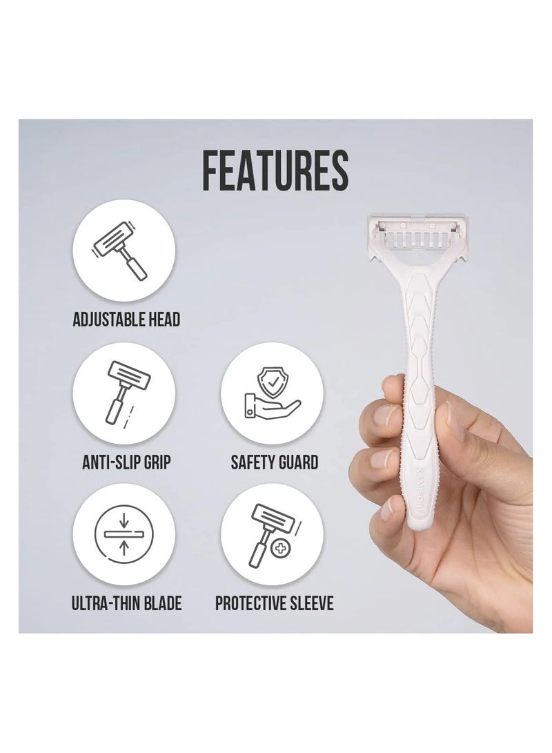 Pee Safe - Furr Disposable Body Shaving Razor | Pack of 5 - Image 3