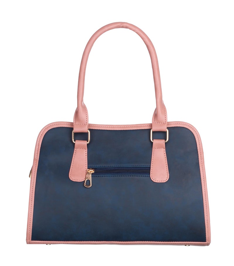 Keywest Women's Laurent Satchel Tote Handbag for Women | Ladies purse | Stylish Shoulder Bag | Gift For Woman | Blue || Pink - Image 4