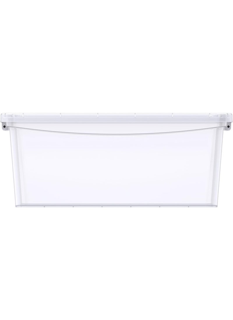 20L Clear Plastic Storage Box with Lockable Lid