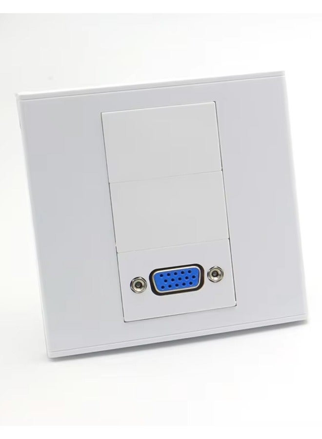 VGA Wall Socket Wall Panel JBFP20-White