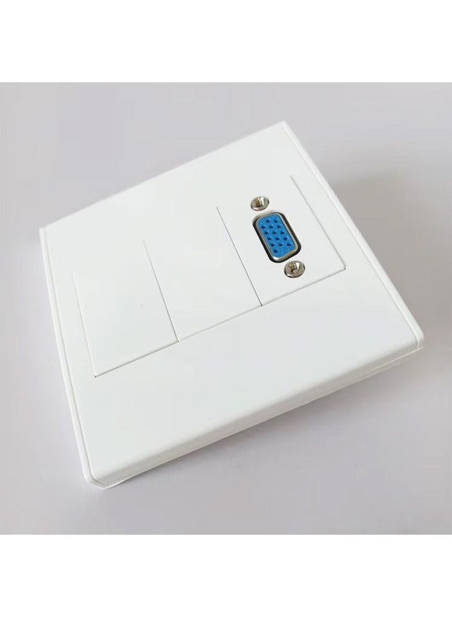 VGA Wall Socket Wall Panel JBFP20-White