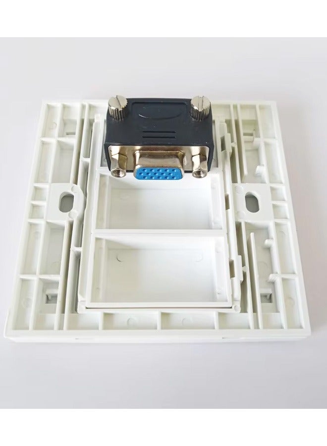 VGA Wall Socket Wall Panel JBFP20-White