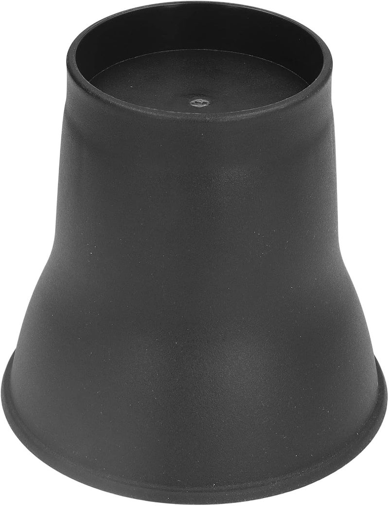 4pcs Furniture Risers 6 Inches, Heavy Duty Bed Risers for Sofa Chair Table, Horn Shaped Black Plastic Risers with Anti Slip Pads, Extra Storage Space Under Furniture for Home Organ - Image 5