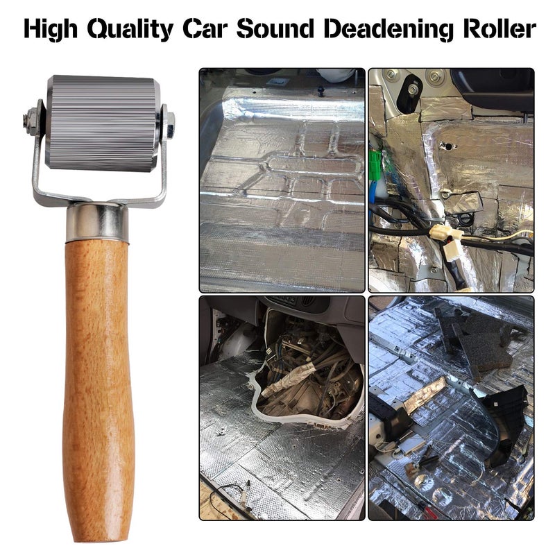 FCHO Car Sound Deadening Roller Metal Installation Tool 3 Pcs for Auto Noise Roller Car Sound Deadener Application Installation Tool Rolling Wheel Interior Accessories - Image 5