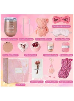 Generic Gifts Basket for Women-Birthday Gifts for Women, Set Contains 13 Items Inspirational Gift, Relaxing Spa Care Package for Women Gifts for Her Wife Bestie Sister Female Gift  - Image 3