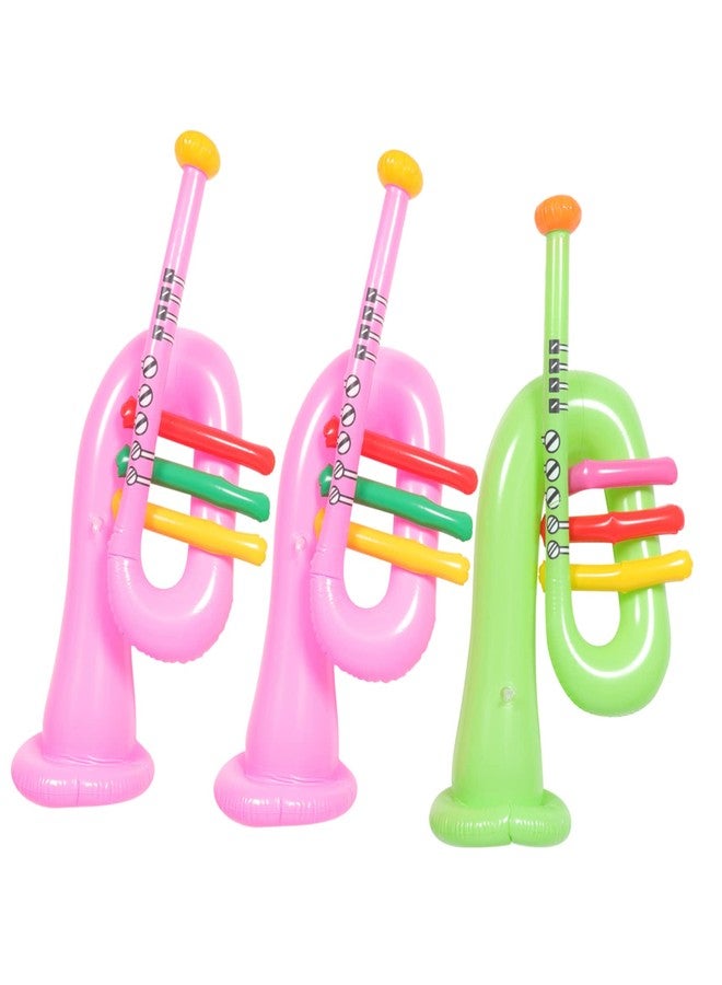 SUPVOX 3pcs Inflatable Musical Instrument Education Toys The Inflatables Guitar Tool Music Instruments Party Props Blow up Instruments Music Party Decoration Children Supply Kids Supplies - Image 1