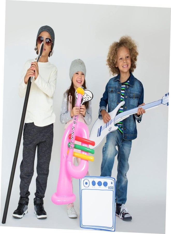 SUPVOX 3pcs Inflatable Musical Instrument Education Toys The Inflatables Guitar Tool Music Instruments Party Props Blow up Instruments Music Party Decoration Children Supply Kids Supplies - Image 4