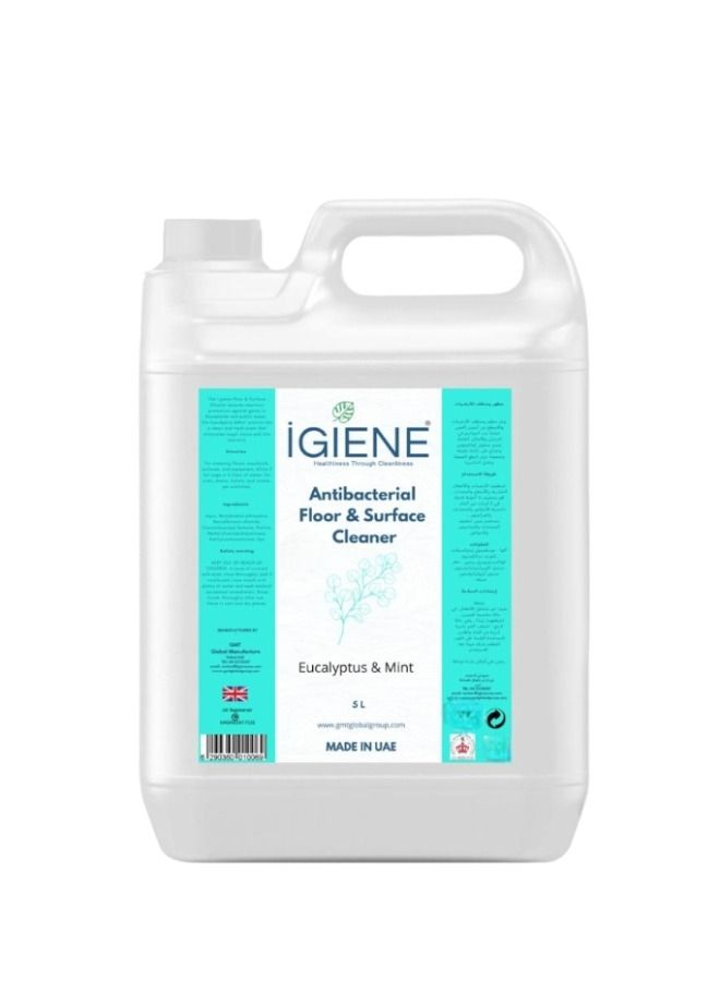 IGIENE منظف الأرضيات والأسطح المضاد للبكتيريا - الكينا والنعناع 5 لتر